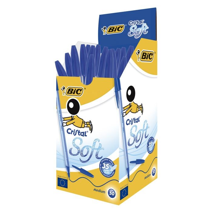 BOLIGRAFO BIC CRISTAL SOFT AZUL C/50 UD