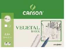BLOC PAPEL VEGETAL A4 50H 90/95GR CANSON