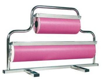 PORTABOBINAS MOSTARDOR DOBLE 35/70 CM CROMADO PRYSE